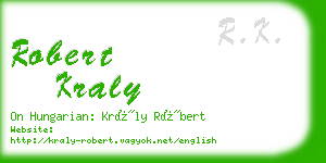 robert kraly business card